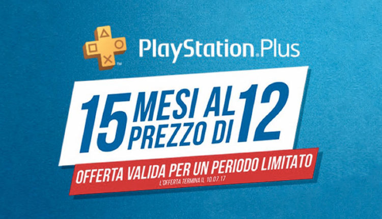Abbonamento PlayStation Plus: 15 mesi al prezzo di 12