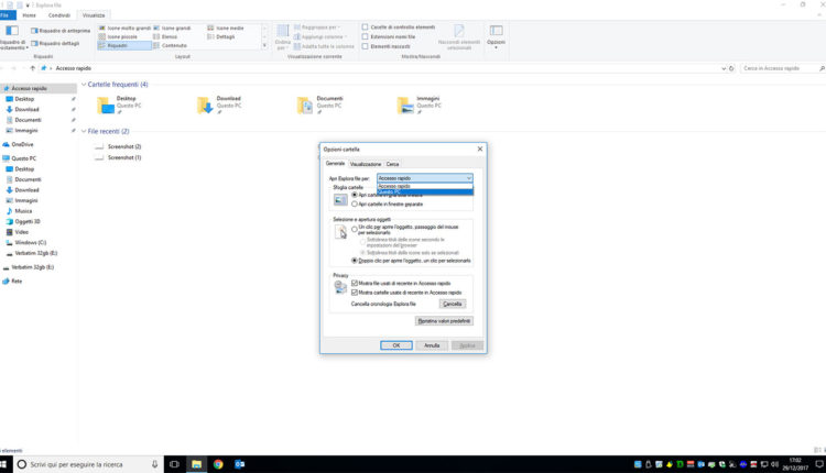 Disattivare l’Accesso Rapido in Esplora File di Windows | GiovaTech