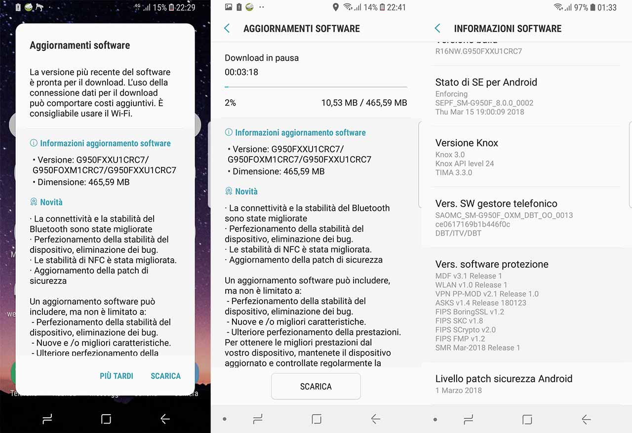Minor Update e Patch di Marzo per Samsung Galaxy S8 | GiovaTech