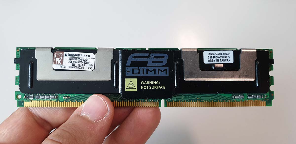 RAM Kingston PC2-5300 DDR2-667 FB-DIMM KVR667D2D4F5/2GI | GiovaTech