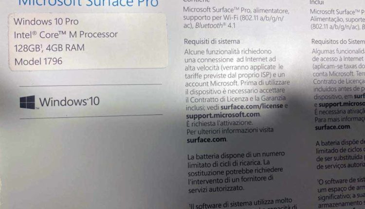 Microsoft Surface Pro (5th Gen.) in garanzia più tastiera | GiovaTech