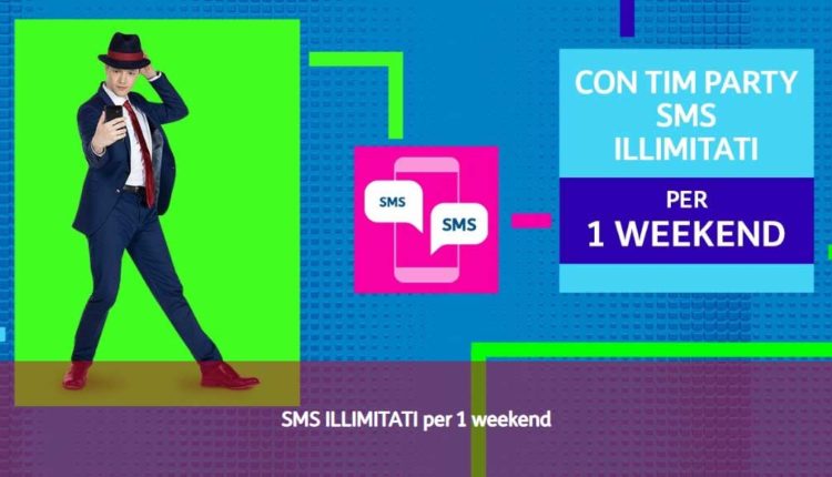 SMS illimitati per 1 weekend con TIM Party