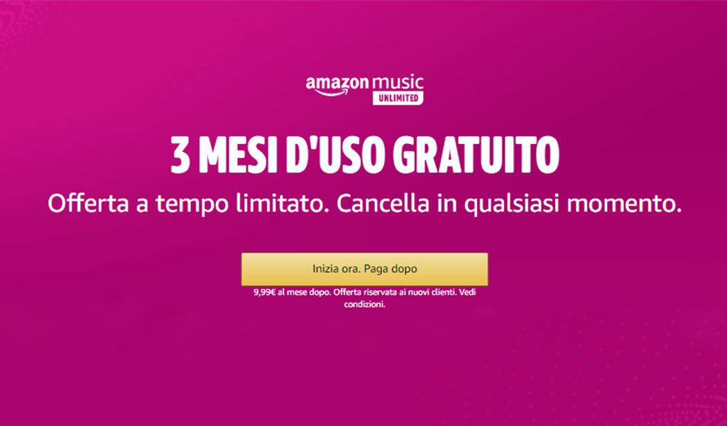 3 mesi GRATUITI di Amazon Music Unlimited | GiovaTech