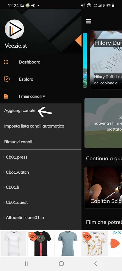Come inserire una lista canali su Veezie.st | GiovaTech