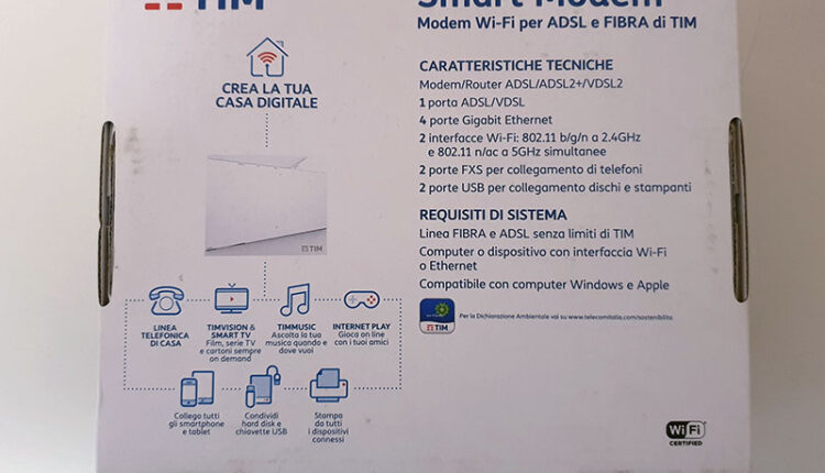 Smart Modem Wi-Fi TIM nuovo per ADSL e FIBRA ottica | GiovaTech