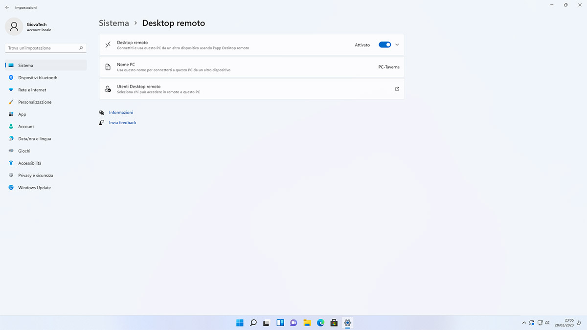 Come abilitare il Desktop Remoto in un sistema operativo Windows | GiovaTech