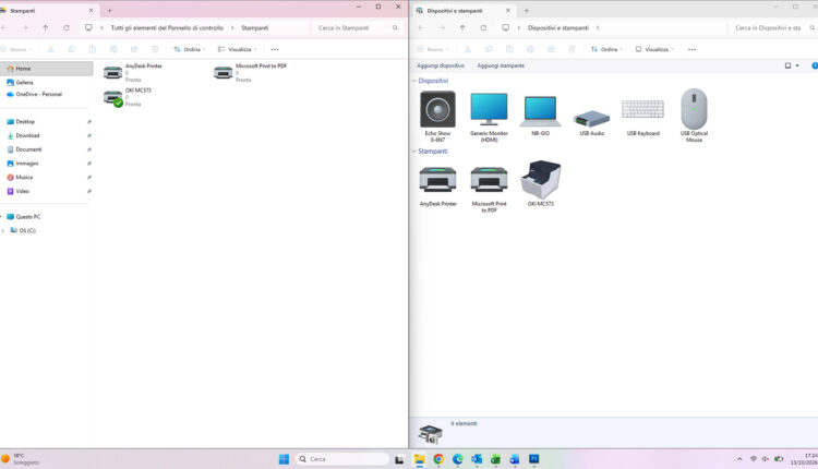 Come aprire la vecchia schermata Gestione Stampanti di Windows