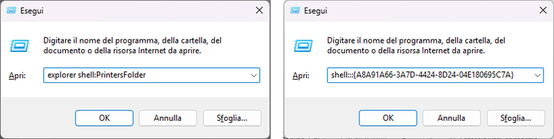 Come aprire la vecchia schermata Gestione Stampanti di Windows | GiovaTech