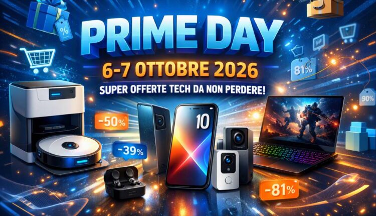 Prime Day 6–7 ottobre: Le migliori offerte tecnologia da non perdere